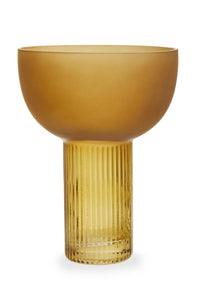 Esma Small Ochre Glass Vase