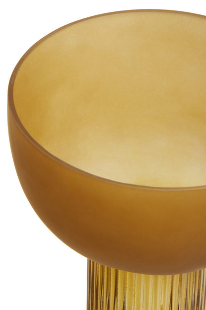 Esma Small Ochre Glass Vase