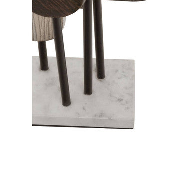 Simbolo Small Assorted Colour Metal Sculpture On Marble Base - Image 10