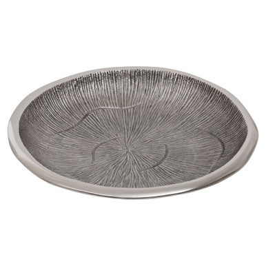 Silva Small Oak Effect Silver Bowl