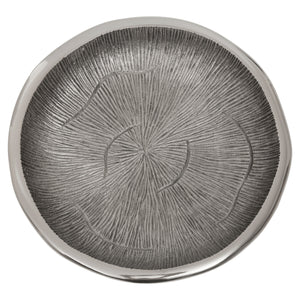 Silva Small Oak Effect Silver Bowl