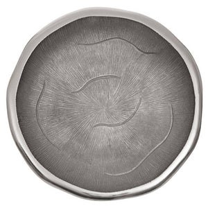 Large Oak Effect Silver Bowl | Silva