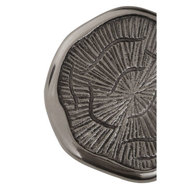 Silva Set Of Four Oak Effect Silver Top Coasters