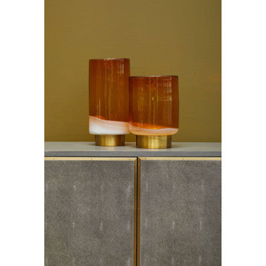 Cleo Large Amber Vase