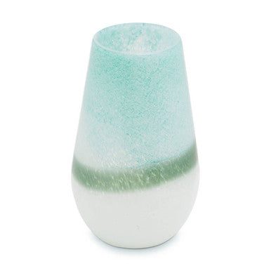 Celia Small Turquoise And White Vase