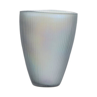 Hessa Small Grey Glass Vase - Image 7