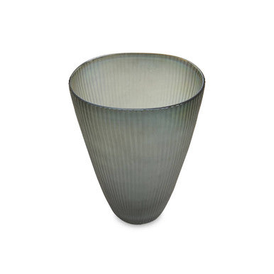 Hessa Large Grey Glass Vase - Image 5