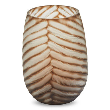 Hessa Large Chevron Cut Vase