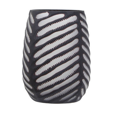 Hessa Large Chevron Cut Vase