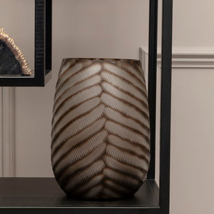 Large Chevron Cut Vase | Hessa