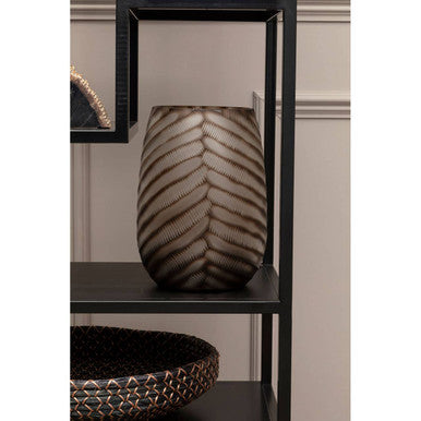 Hessa Large Chevron Cut Vase - Image 3