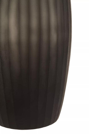 Hessa Small Dark Grey Glass Vase - Image 9