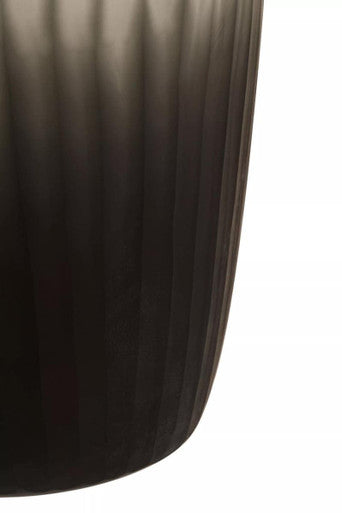 Hessa Large Dark Grey Glass Vase - Image 8
