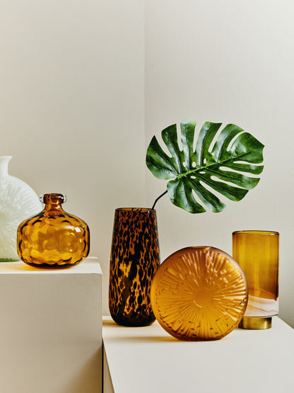 Hadia Amber Glass Vase