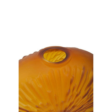 Hadia Amber Glass Vase