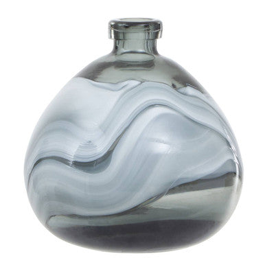 Halla Small Grey Bottle Vase - Image 9