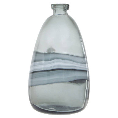 Halla Medium Grey Bottle Vase
