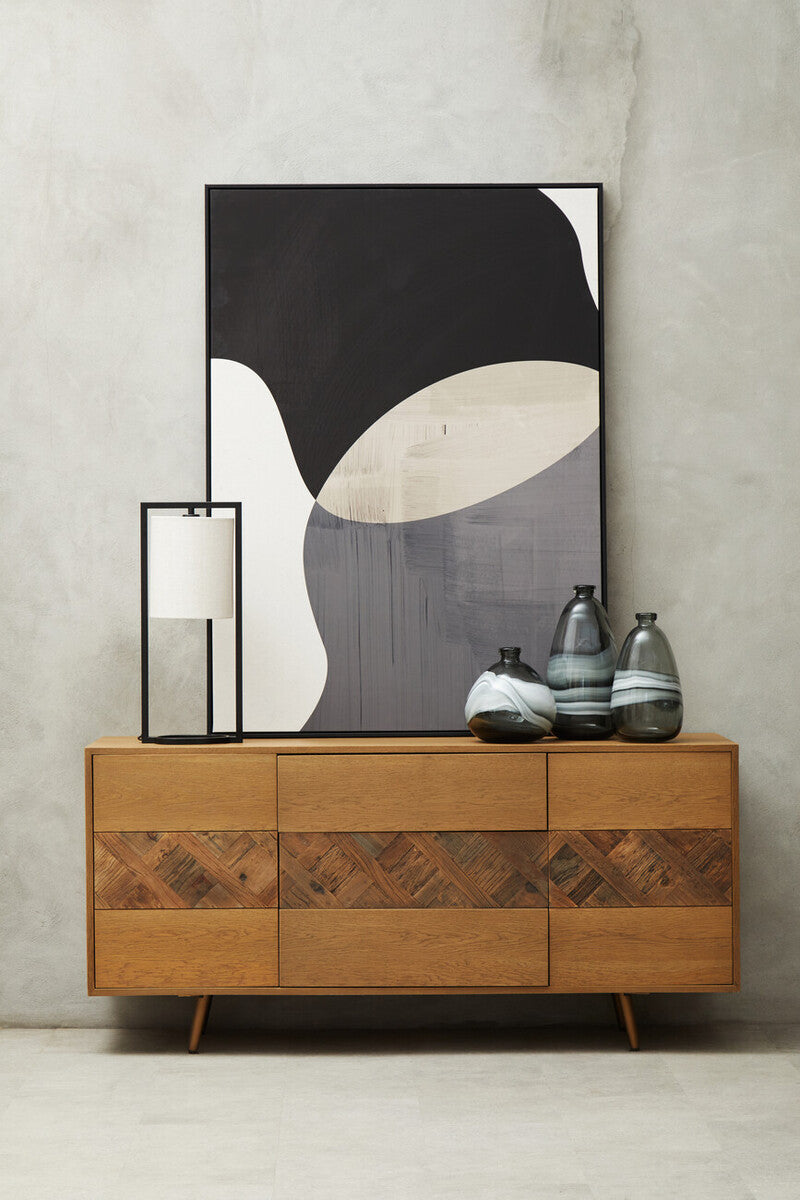 Halla Medium Grey Bottle Vase - Image 3