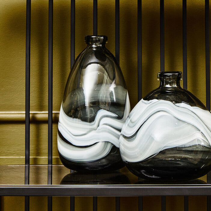 Halla Medium Grey Bottle Vase - Image 13