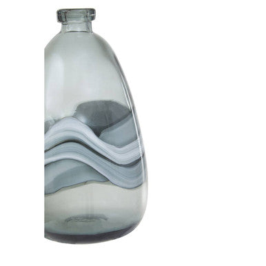 Halla Medium Grey Bottle Vase - Image 10