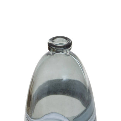 Halla Medium Grey Bottle Vase - Image 11