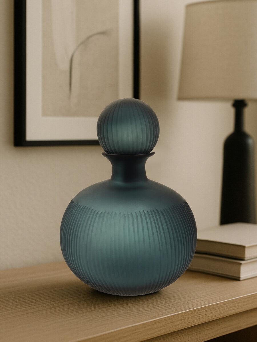 Hira Small Blue Bottle Vase