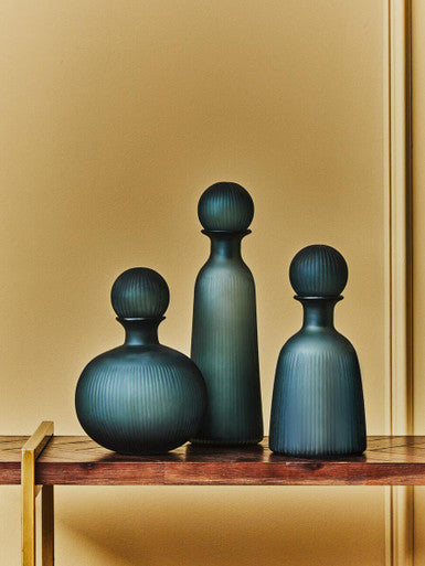 Hira Large Blue Bottle Vase