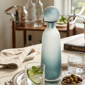 Hira Large Blue Bottle Vase