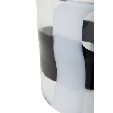 Hania Small Glass Vase with Abstract Pattern - Image 8