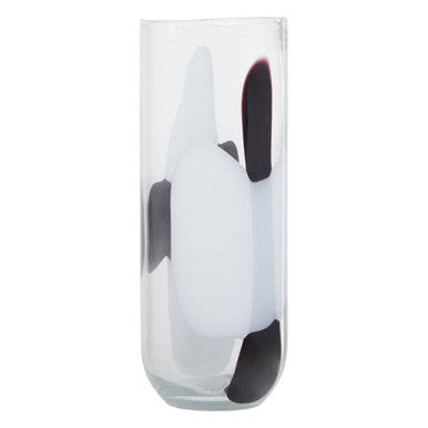 Hania Large Glass Vase with Abstract Pattern - Image 9