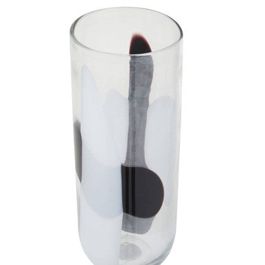 Hania Large Glass Vase with Abstract Pattern - Image 5