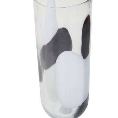 Hania Large Glass Vase with Abstract Pattern - Image 7