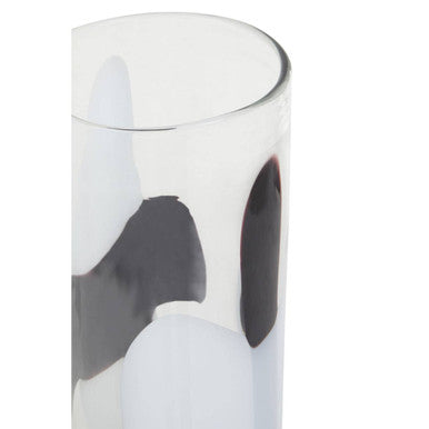 Hania Large Glass Vase with Abstract Pattern - Image 8