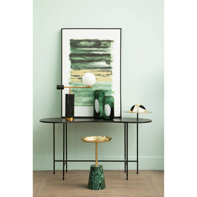 Hania Small Green Glass Vase with Abstract Pattern - Image 8