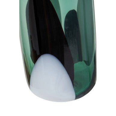 Hania Small Green Glass Vase with Abstract Pattern - Image 12