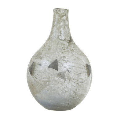 Herbie Medium Metallic Effect Bottle Vase