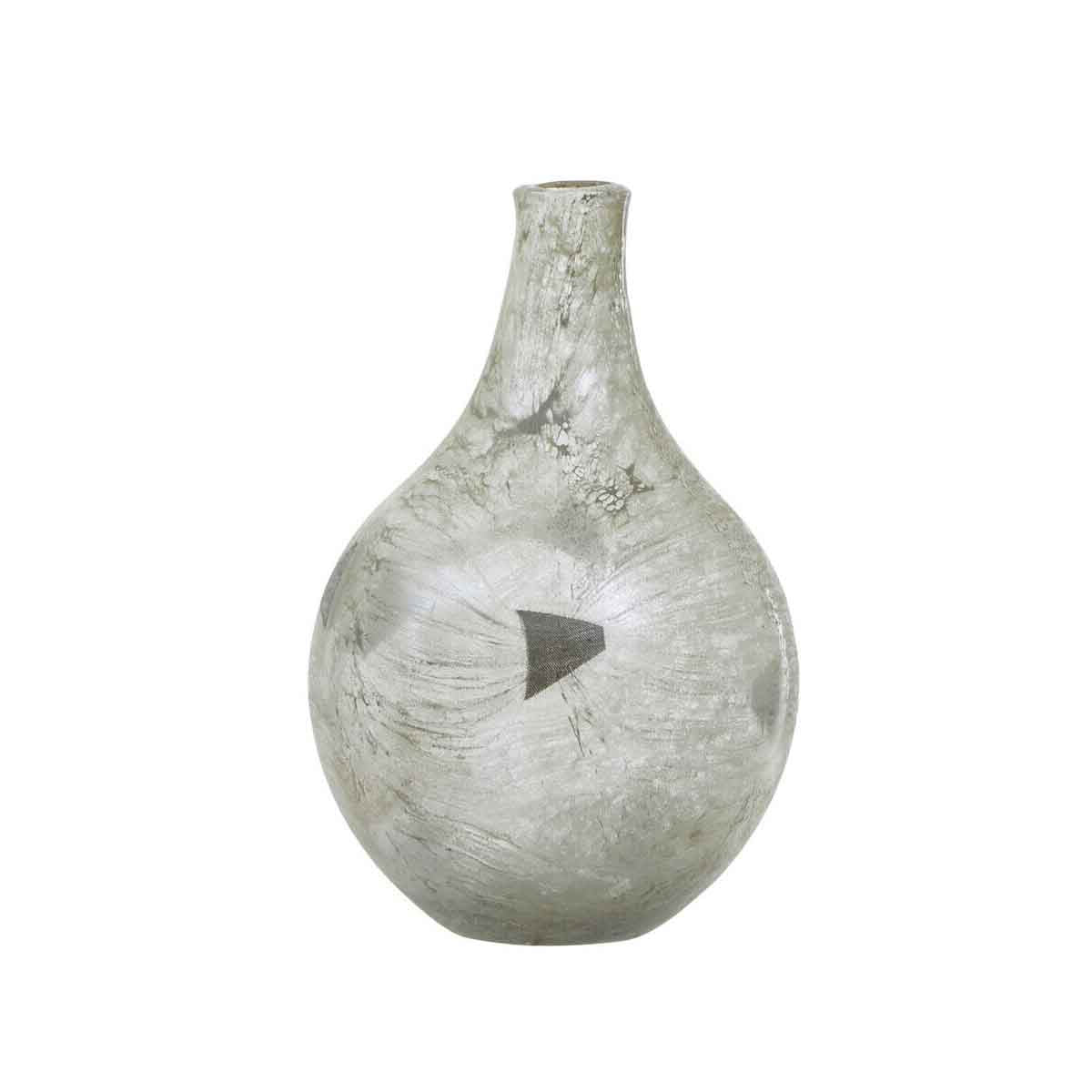 Herbie Medium Metallic Effect Bottle Vase