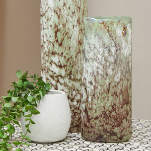 Small Glass Marble Effect Vase | Harri