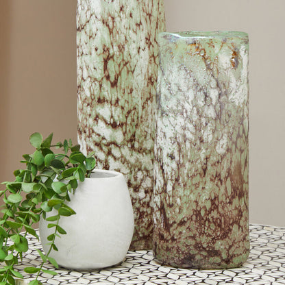 Harri Small Glass Marble Effect Vase