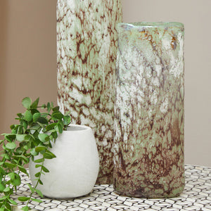 Harri Large Glass Marble Effect Vase