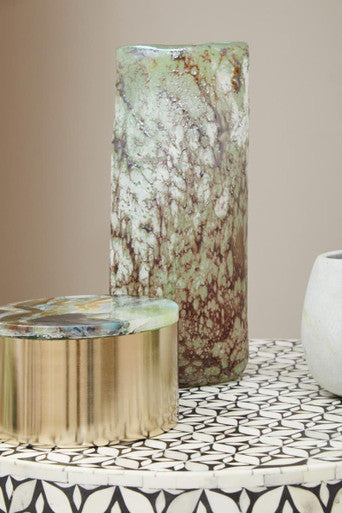 Harri Large Glass Marble Effect Vase - Image 3