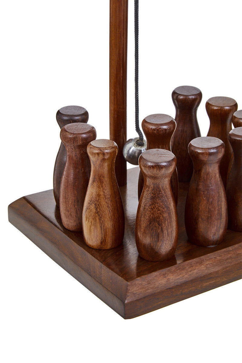 Churchill Games Sheesham Wood Bar Skittle Set - Image 10