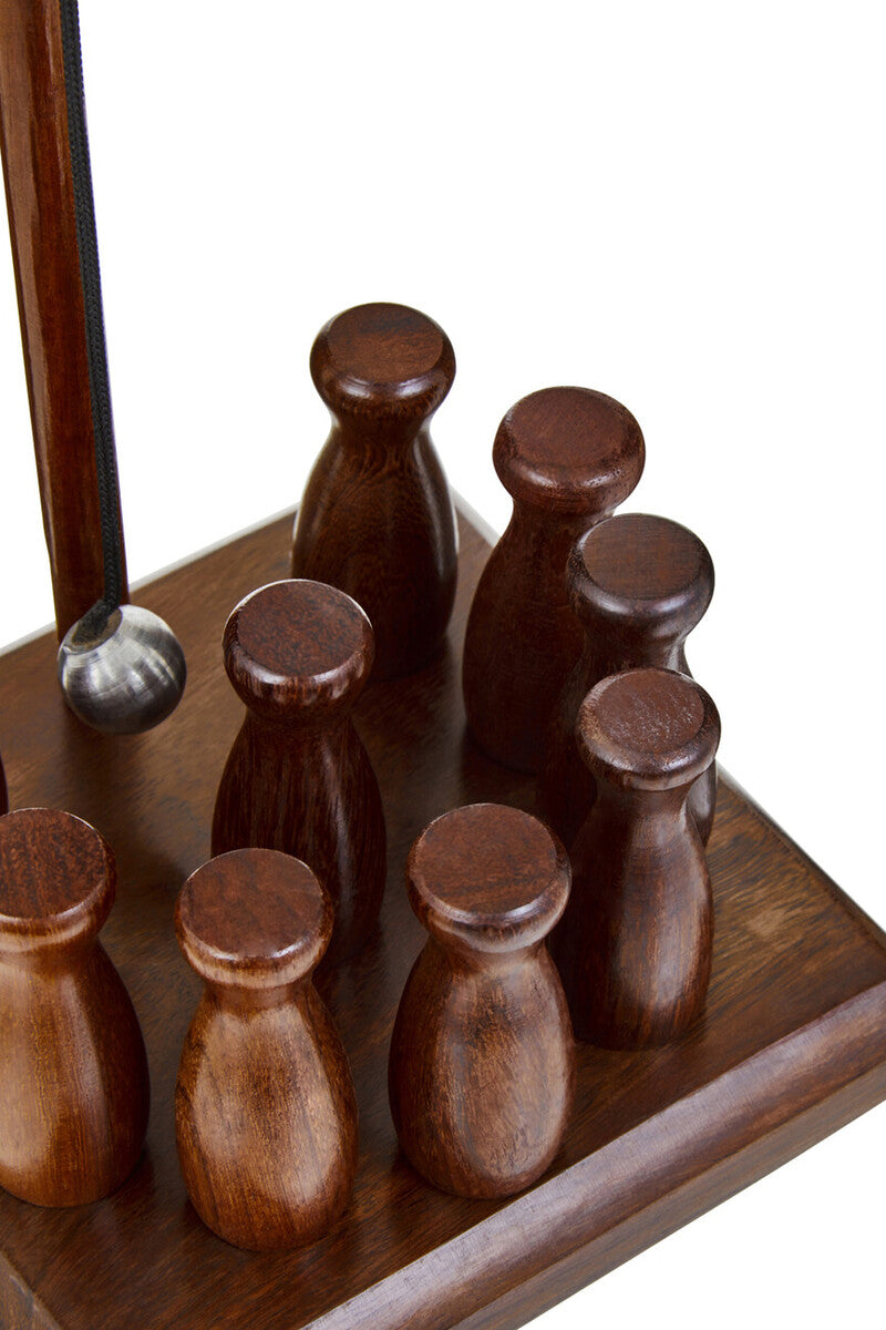 Churchill Games Sheesham Wood Bar Skittle Set - Image 11