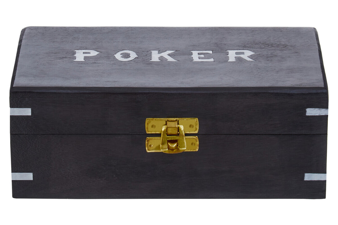 Black poker box with &