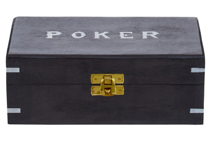 Black poker box with &