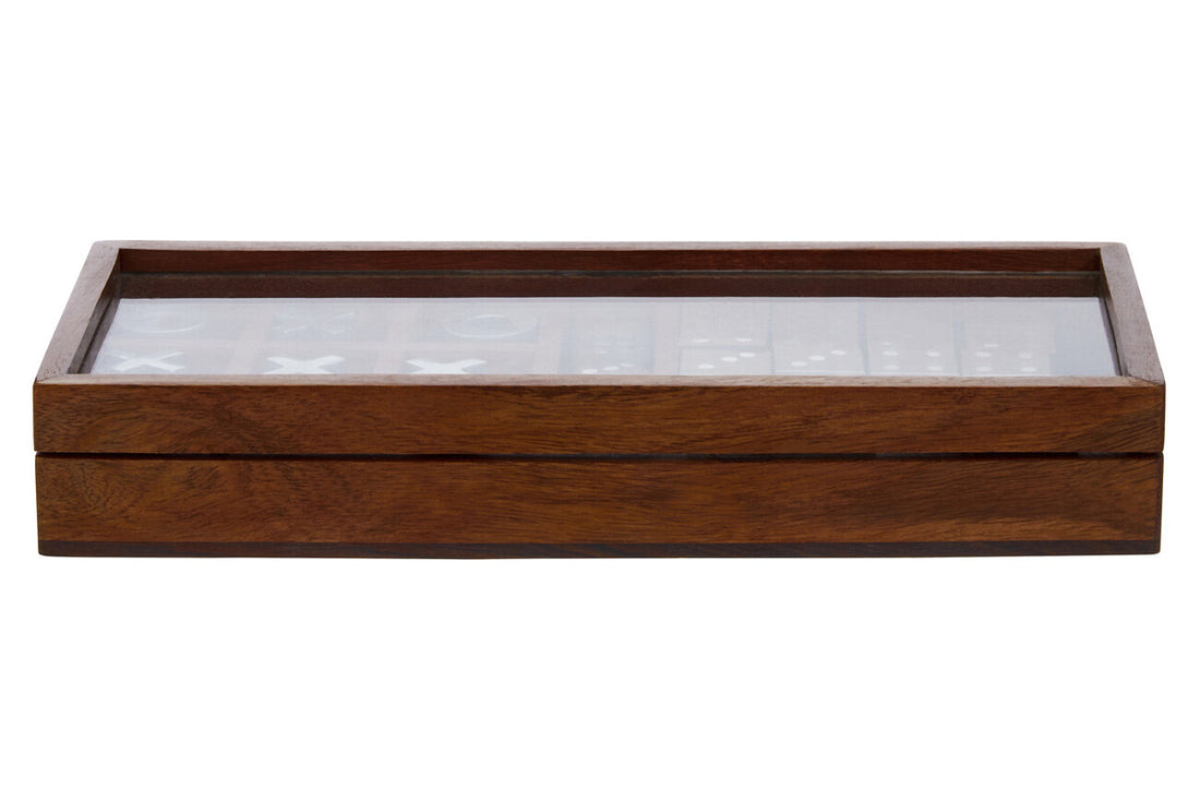 Churchill Games Brown Sheesham Wood Multi Game Set - Image 3