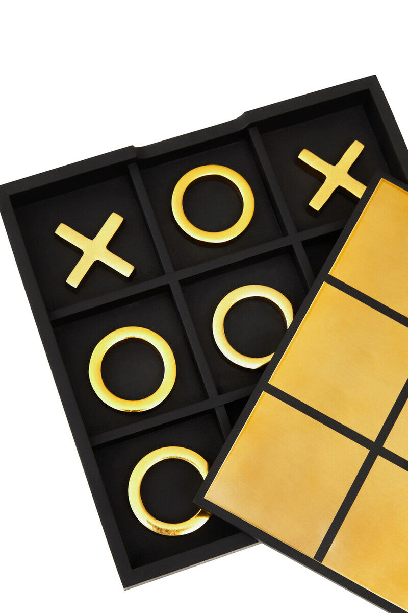 Churchill Games Black And Gold Aluminium Noughts and Crosses - Image 4