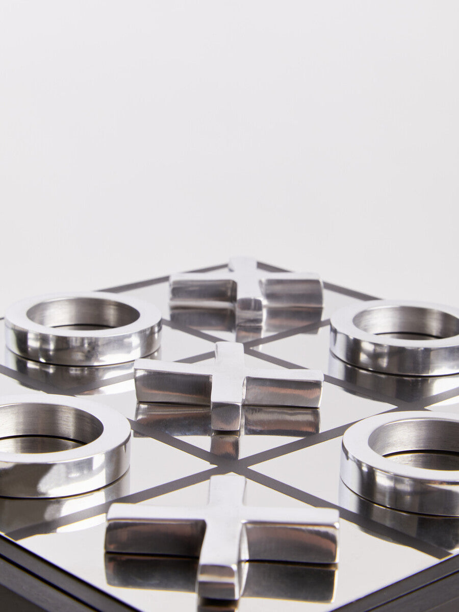 Churchill Games Black and Silver Noughts And Crosses - Image 8