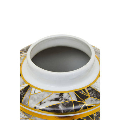 Doria Large Ceramic Jar In Assorted Colours