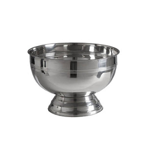 Ankara Silver Stainless Steel Champagne Bowl with Line Detail